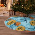 thumbnail image 5 of Bingfone Christmas Tree Skirt Mat Christmas Decoration Interior 48" -Sunflowers, 5 of 6