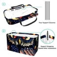 thumbnail image 4 of Owl Large Capacity Reusable Laundry Bag – Foldable Oxford Cloth Shopping Bag, Cube Organizer, and Beach Bag, 4 of 7
