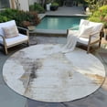 thumbnail image 6 of Addison Rugs Chantille Indoor/Outdoor Transitional Modern Beige Washable Round Rug, 8' x 8', 6 of 6