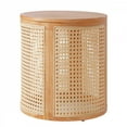 thumbnail image 4 of Compact Natural Wood Side Table Rubber Solid Wood Tabletop 14 Lbs Weight Capacity Minimalist Design for Modern Traditional Decor, 4 of 12