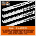 thumbnail image 3 of 75 Pcs T Shank Jig Saw Blade Set, T-Shank Blades for Wood, Plastic and Metal Cutting,Black & Silver, 3 of 6