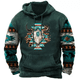 thumbnail image 3 of Sudadera con capucha con estampado de demonio Wendigo de América del Norte, sudadera con capucha de vaquero occidental, suéteres casuales de gran tamaño para uso diario, ropa de calle vintage, 3 of 5