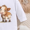 thumbnail image 5 of CAUYDY Preemie Clothes Girl Newborn Sleepers Boy Unisex Baby Long Sleeve Romper Pajamas Bodysuit Infant Fall Winter Loungewear Sizes 3-6 Months,White, 5 of 6