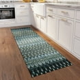 thumbnail image 2 of Bravado Indoor/Outdoor Blue Ikat 2’3" x 7’6" Non-Skid Runner Rug, 2 of 8