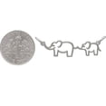 thumbnail image 2 of Mom And Daughter Elephant Charm Pendant In Sterling Silver, New Mom Gift, Expectant Mother Gift, Mother's Day gift for mom, 2 of 4