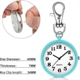 thumbnail image 3 of 2 Relojes de Enfermera para Mujer, Reloj de Bolsillo de Cuarzo con Hebilla de Llave, Clip de Reloj Digital Colgante para Enfermeras, Médicos, Color Negro, 3 of 5