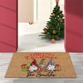 thumbnail image 2 of putnchl Christmas Decorative Doormat Xmas Welcome Christmas Gnome Mat Non Slip And Washable Winter Doormat Rubber Back Santa Snowflakes Door Mat For Indoor Outdoor, 2 of 3