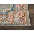 thumbnail image 3 of 2â€™ x 6â€™ Gray and Gold Medallion Runner Rug, 3 of 6