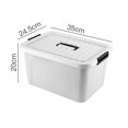 thumbnail image 3 of PENGXIANG Plastic Clothes Storage Bins Large Capacity Storage Bins for Closets Wardrobes Shelves, 3 of 3