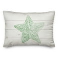thumbnail image 2 of Creative Products Starfish Watercolor Green 14x20 Spun Poly Pillow, 2 of 3