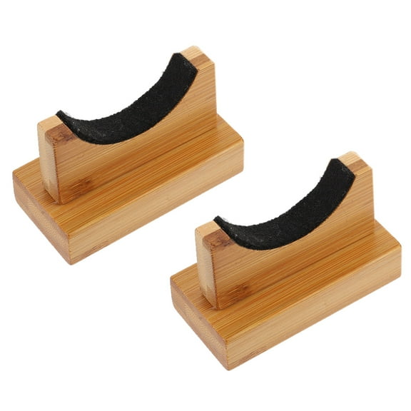 FRCOLOR 1 Pair of Household Bat Holders Bamboo Bat Stands Desktop Bat Organizers Baseball Bat Accessory