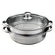 thumbnail image 3 of Ollas de vapor wileqep para cocinar, 2 piezas, olla de vapor de acero inoxidable, cesta para cocinar al vapor de verduras, utensilios de cocina, olla de vapor para baño maría, 3 of 8