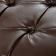 thumbnail image 5 of Classic Faux Leather Upholstered Chaise Lounge, Button Tufted Sleeper Lounge Chair with Solid Wood Pillow for Living Room Bedroom, 5 of 13