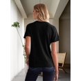 thumbnail image 2 of Country Music Women Tops Funny Graphic T-Shirt Cute Tops for Women Vintage Graphic Tees Letter Shirts for Women, 2 of 7