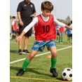 thumbnail image 4 of Lanbubble Boys Athletic Groundwork Performance Shorts Kids Mesh Breathable Quick Dry Stretch Basketball Active Sweat Shorts for 7-14 Years, 4 of 8