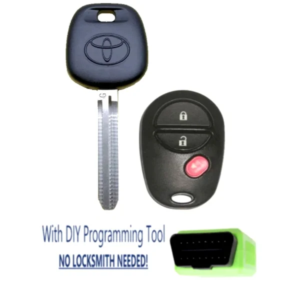 New TOYOTA 2010-2015 G Chip Key   3 Button Remote GQ43VT20T   SET UP TOOL