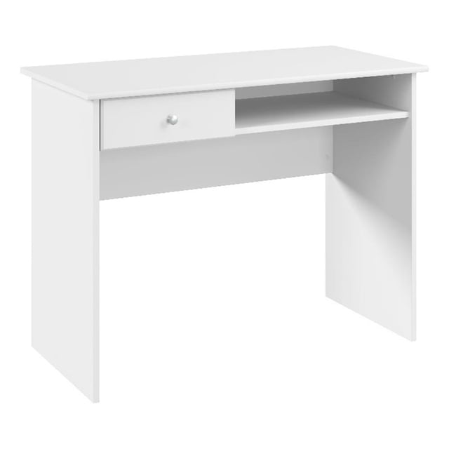 Bowery Hill 40" Modern Engineered Wood Writing Desk in White