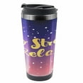 thumbnail image 1 of Saying Travel Mug, Typographic No Stress Relax, Steel Thermal Cup, 16 oz, by Ambesonne, 1 of 2