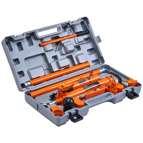 10 Ton Hydraulic Porta Power Kit with Storage Case, Portable Auto Body Repair Jack and Frame Straightener Tool for Cars, Trucks, Farm Equipment