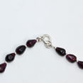 thumbnail image 5 of A.B. Gems Natural Garnet Teardrop Beads Necklace | Smooth Red Garnet Gemstone Jewelry | Handmade Elegant Beaded Necklace for Women | 925 Sterling Silver, 5 of 8