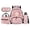 Pink Axolotl Print, variant on Yuyamidu Pink Axolotl 4Pcs Kids Backpack Set for Girls 17 Inch Schoolbag with Lunch Bag Pencil Case Water Bottle Bag Cute Back to School Satchel