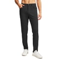 thumbnail image 1 of Pantalones de golf G Gradual para hombre, elásticos, 6 bolsillos, ajustados, negros, XL, 1 of 7