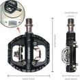 Spd Pedals Mtb Mountain Bike Pedal Clip In Dual Sided Pedals,Flat & Cliples