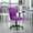 Purple, variant on Emma + Oliver Mid-Back Purple Quilted Vinyl Swivel Task Office Chair with Arms