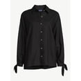 thumbnail image 4 of Scoop Women's Blouse with Long Sleeves, 4 of 5