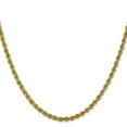 thumbnail image 3 of 14k Yellow Gold 16 Inch 3mm Rope Chain Necklace Pendant Charm, 3 of 9