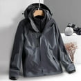 thumbnail image 5 of 3-in-1 Detachable Inner Shell Windproof Waterproof Jacket Set For Men, 5 of 12
