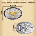 thumbnail image 3 of JASGOOD Kids Western Belt for Boys Girls Removable Buckle and Adjustable Embossed Leather Cowboy Cowgirls Belts, 3 of 8