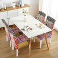 thumbnail image 3 of Chair Covers for Dining Room 4 Pack, Stretch Ethnic Tribal Chair Covers, Washable Polyester Kitchen Slipcovers, Removable Seat Protector for Home or Event, 3 of 7