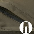 thumbnail image 6 of BiZtdJrK Work Pants for Men, Winter Outdoor Plush Warm Cargo Pants Solid Color Tactical Pants Casual Button Waist Trousers with Pockets Army Green M, 6 of 9