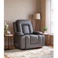 thumbnail image 3 of Garvee Oversized Lift Recliner Chair,  with Heat, Massage, Adjustable, Gray, 3 of 6