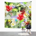 thumbnail image 2 of UFAEZU Tropical Pattern Blossom Flowers and Leaves Artistic Collage Wall Art Hanging Tapestry Home Decor for Living Room Bedroom Dorm 60x80 inch, 2 of 2