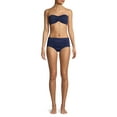 thumbnail image 3 of Tommy Bahama Pearl Solids Shirred High Waist Brief Swim Bottom, Mare Navy, XL, 3 of 3