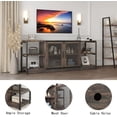 thumbnail image 4 of HOSSLLY TV Stand for 65+ Inch TV, Industrial Entertainment Center TV Media Console Table, Farmhouse TV Stand with Storage and Mesh Door, TV Console Cabinet Furniture for Living Room, Rustic Oak, 4 of 9