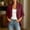Wine, variant on XPMWRP Womens Single Button Notched Lapel Blazer Three Quarter Sleeve Casual Relaxed Fit Jacket Khaki XXL