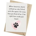 thumbnail image 1 of Pet Sympathy Card, Loss of Dog, Cat, Pet Sympathy Gift, Sorry For Your Loss Death Gift- Size 5x7 inch Folded Card include Envelope, Sticker - Blank Inside by PICCAFI, 1 of 7