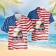 thumbnail image 3 of Camisas con la bandera de EE. UU. 2024 para hombre, camisa hawaiana con estampado 3D de águila americana para hombre, camisetas de moda de manga corta para playa, blusas, camisas, 3 of 5