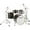 Midnight Grain, variant on Ludwig BackBeat Elite 5-Piece Drum Set with 22" Bass Drum, Midnight Grain