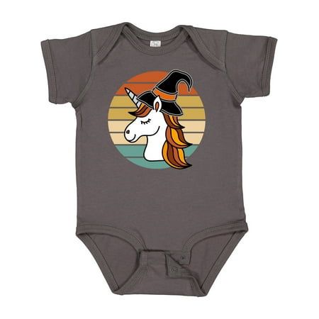 

Inktastic Halloween Unicorn Retro Witch Gift Baby Girl Bodysuit