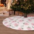 thumbnail image 6 of Sikiie Floral Strawberr 30-48 inches {designName} Print Christmas Tree Skirt Snowman Xmas Tree Skirt with Edge Christmas Decorations for Holiday Party48", 6 of 7