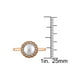 Bague Perle de Culture d'Eau Douce Blanche 6.0mm en Or Rose 10 Carats – image 3 sur 3