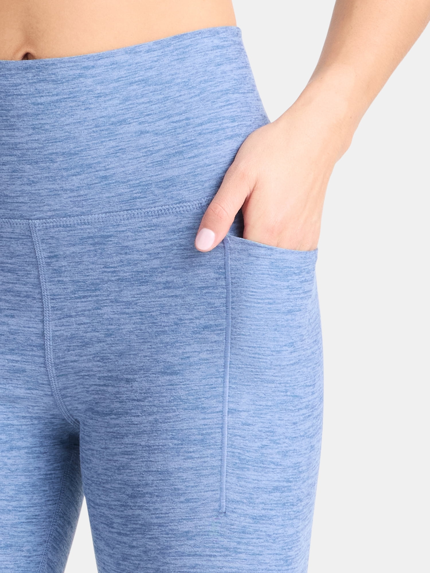 Athletic Works Women's and Women's Plus ButterCore Full Length Leggings with Pockets, Sizes XS-4X