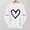 White, variant on Plus Size Women's Valentine's Day Love Hearts Print Long Sleeve Round Neck Casual Sweatshirt
