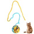 thumbnail image 1 of Cat Toy Ball Wool Interactive Funny Cat Pom Pom Toy Kitten Play Ball with Bell, 1 of 10