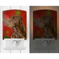 thumbnail image 2 of Caroline's Treasures SS4732CNL Field Spaniel Red and Green Snowflakes Holiday Christmas Ceramic Night Light, 6x4x3",, 2 of 2