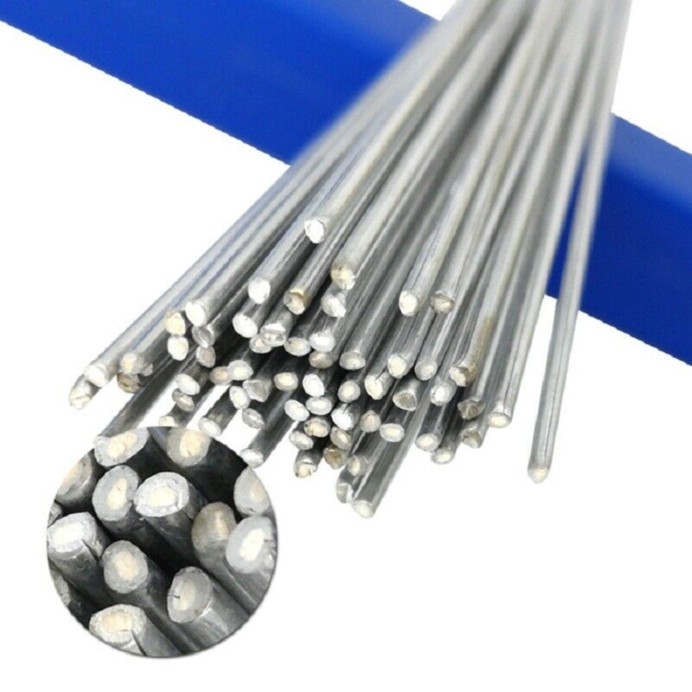 1.6mm Aluminum Welding Rods, Multipurpose Copper Aluminum Repair Rods for Welding Alloy, Stainless, Galvanized Steel, 50Pcs